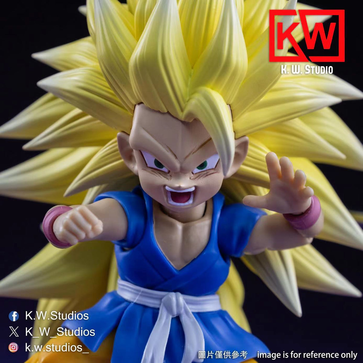 [PREORDER] KW Studio Son Goku GT Super Saiyan 1-3 Head Set