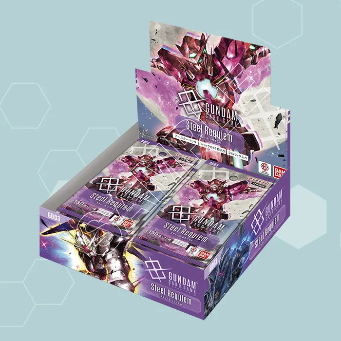 gundam booster box Japanese GD03 Steel Requiem dropping alternate Gundam Trading Card Game The