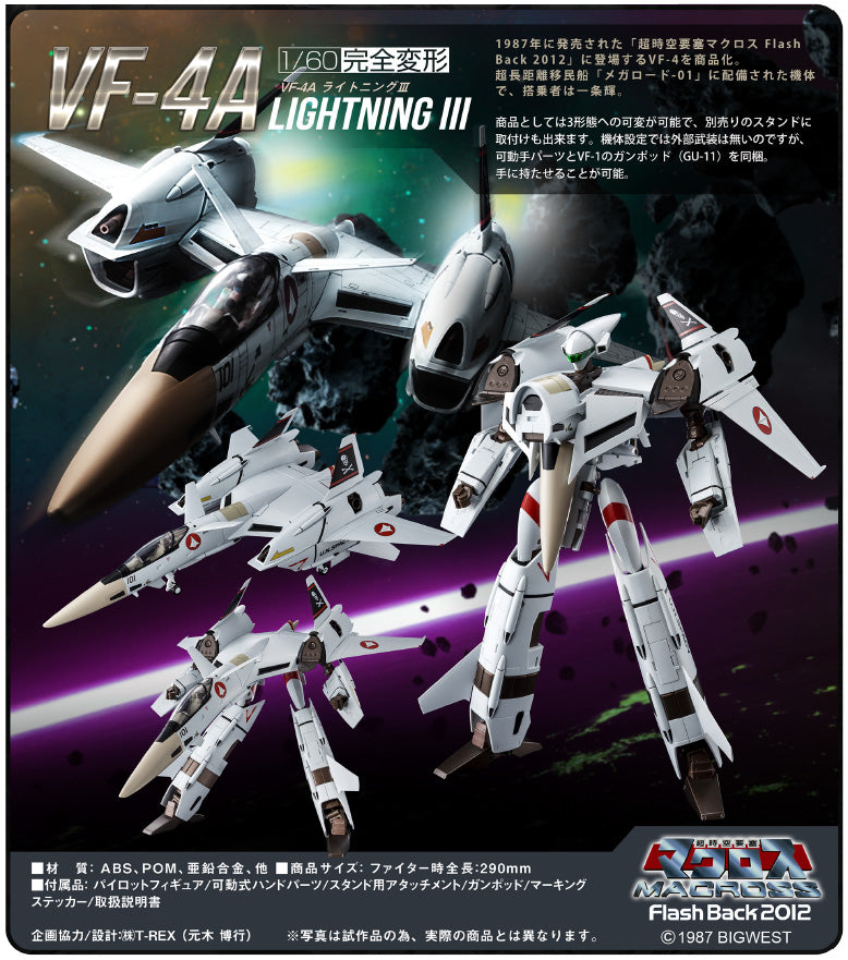 ARCADIA Macross Perfect Transformation - VF-4G Lightning III Hikaru ARCADIA Macross Perfect Transformation - VF-4G Lightning III Hikaru