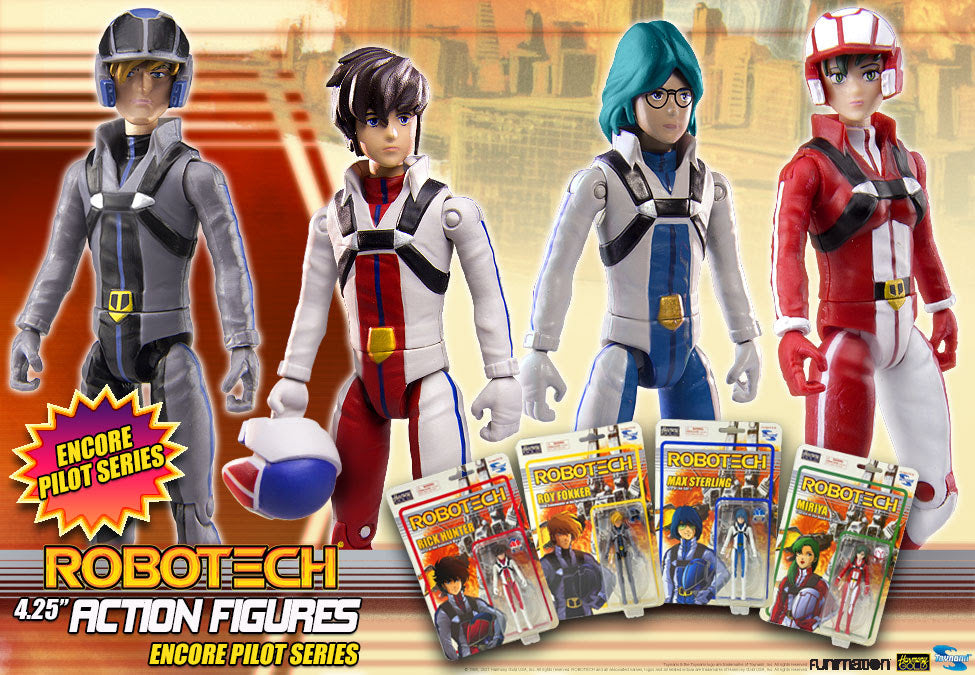 Robotech Encore Pilot Action Figures Wave 1