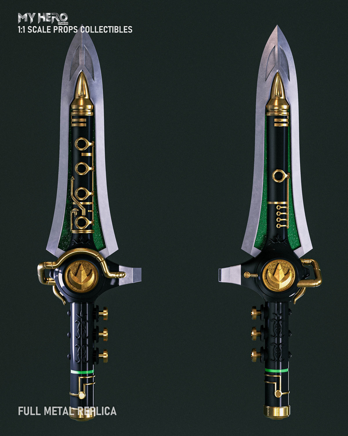 [PREORDER] My Hero Studios 1:1 Scale Green Ranger Dragon Dagger