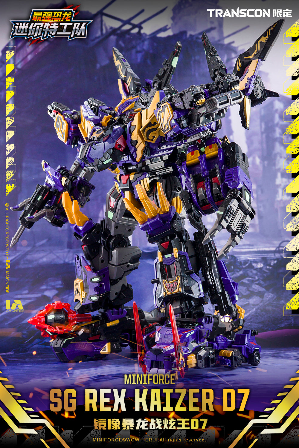 [PREORDER] Transcon Miniforce SG Rex Kaizer D7 - Limited Edition Set