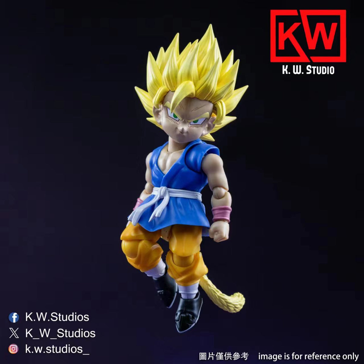 [PREORDER] KW Studio KW003 Son Goku GT Super Saiyan 1 & 2 Head Set