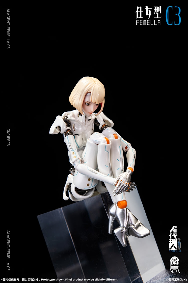 [PREORDER] GUKE Agent-Femella C3 1/2 Action Figure - Solid Color Ver