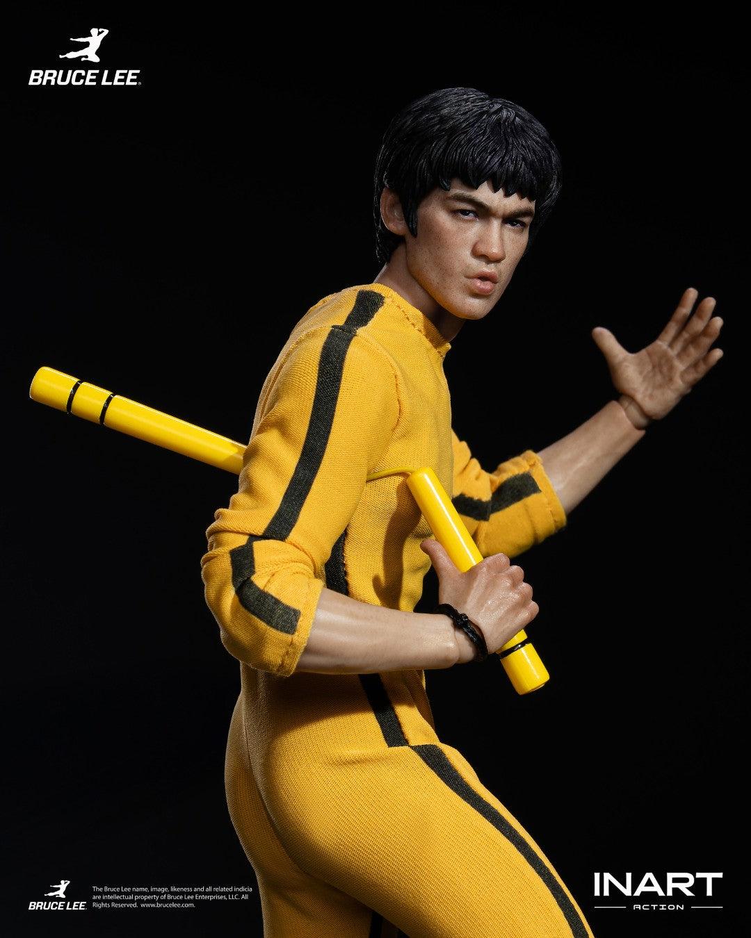 [PREORDER] INART Action Bruce Lee (Yellow Jumpsuit) 1/12 Action Figure