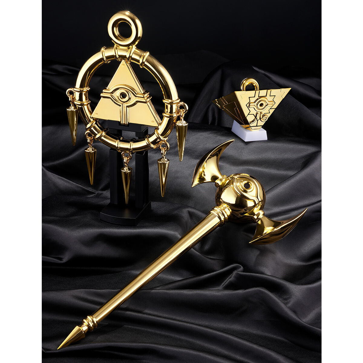 Lanrui Yu-Gi-Oh! Millennium Items Set – Puzzel, Oog, Staf, Ring, Weegschaal, Ketting En Sleutelhangers, 12-delige Replica Set