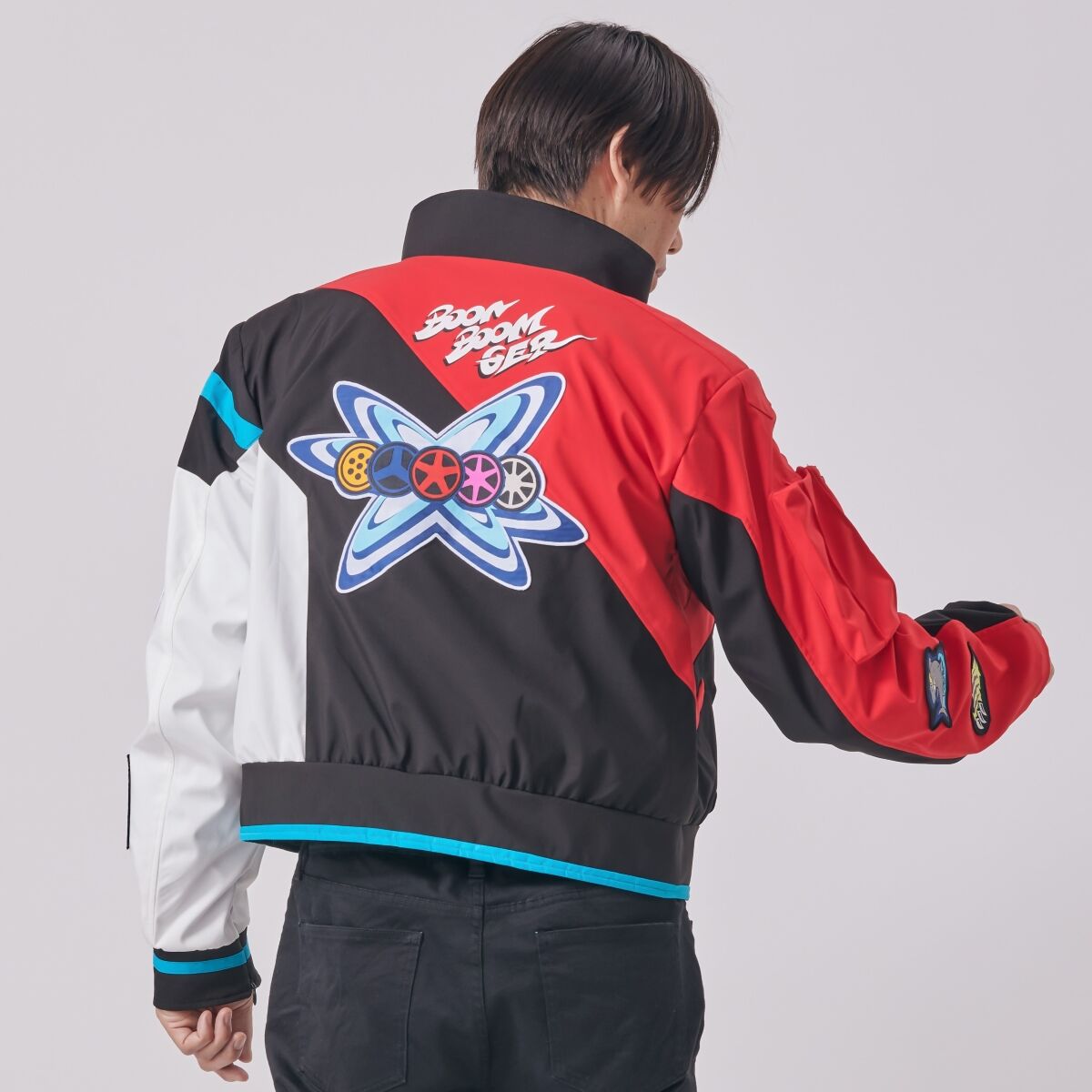 Champion red bomber jacket best sale