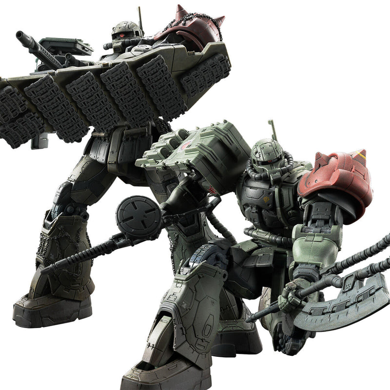 HG 1/144 Zaku II F LeShawn & Unidentified Zaku II Leshaun (Requiem of Vengeance)
