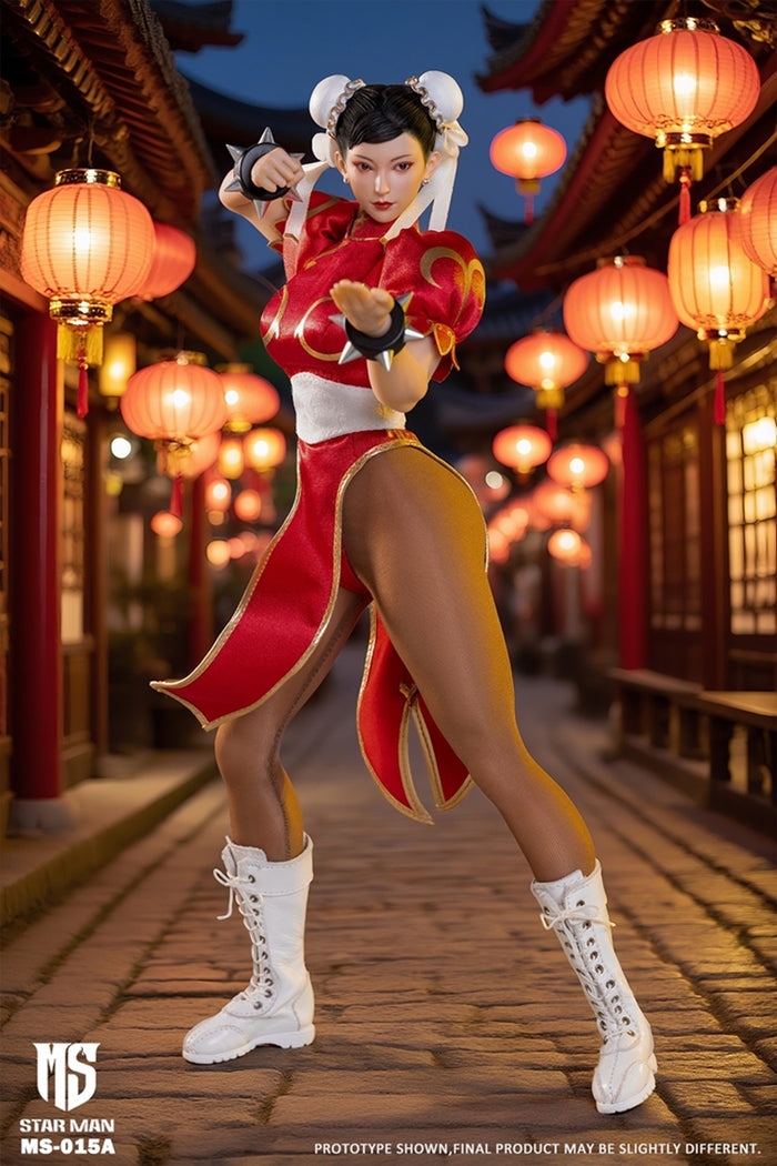 STAR MAN MS-015A チュン リー赤ストリートファイター春麗red Star Man MS-015A Chun-Li (Red Cheongsam)