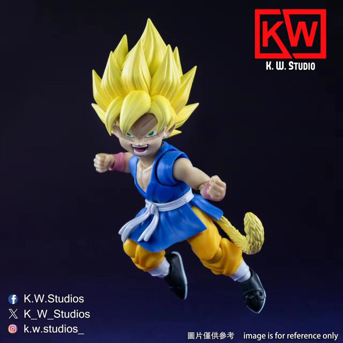 [PREORDER] KW Studio KW003 Son Goku GT Super Saiyan 1 & 2 Head Set