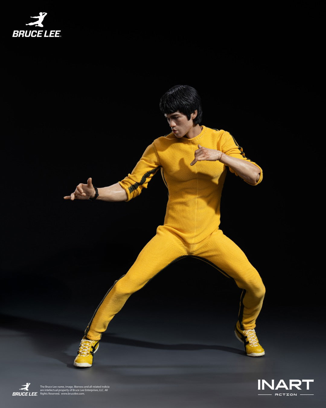 [PREORDER] INART Action Bruce Lee (Yellow Jumpsuit) 1/12 Action Figure
