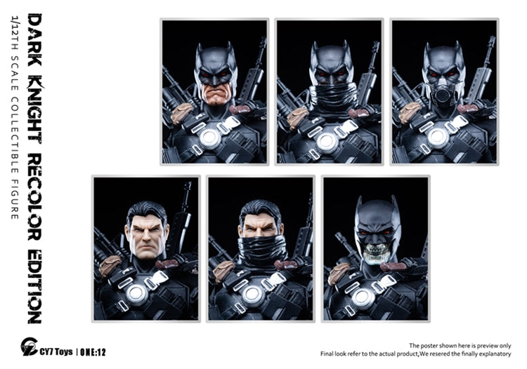 [PREORDER] CY7 Toys Dark Knight Recolor Edition 1/12 Scale Action Figure