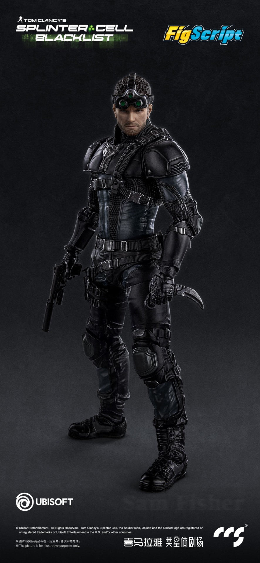 [PREORDER] CCS FigScript Sam Fisher 1/12 Scale Action Figure - Splinter Cell Blacklist