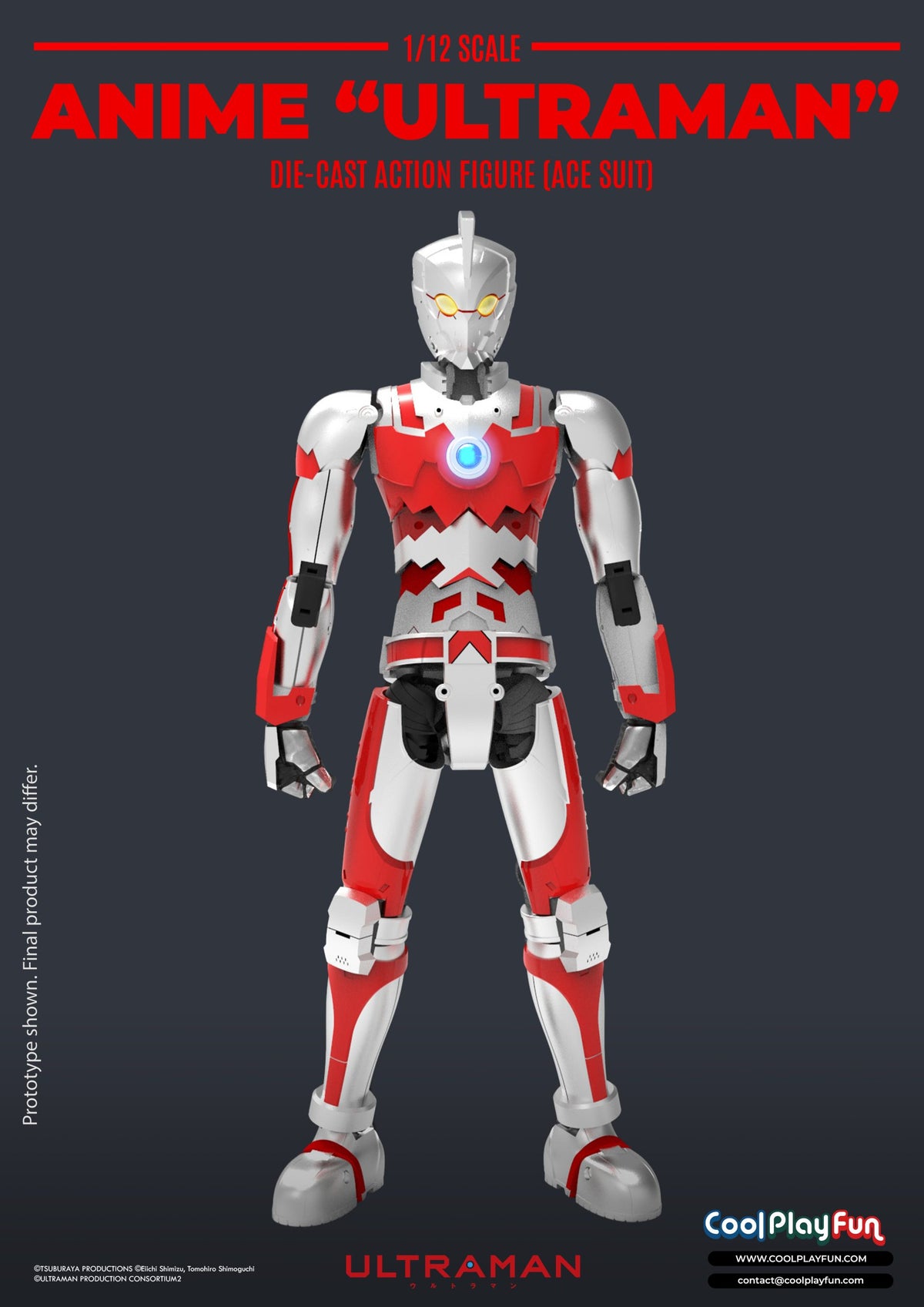 Ultraman Ace Suit Anime Edition Diecast Action Figure