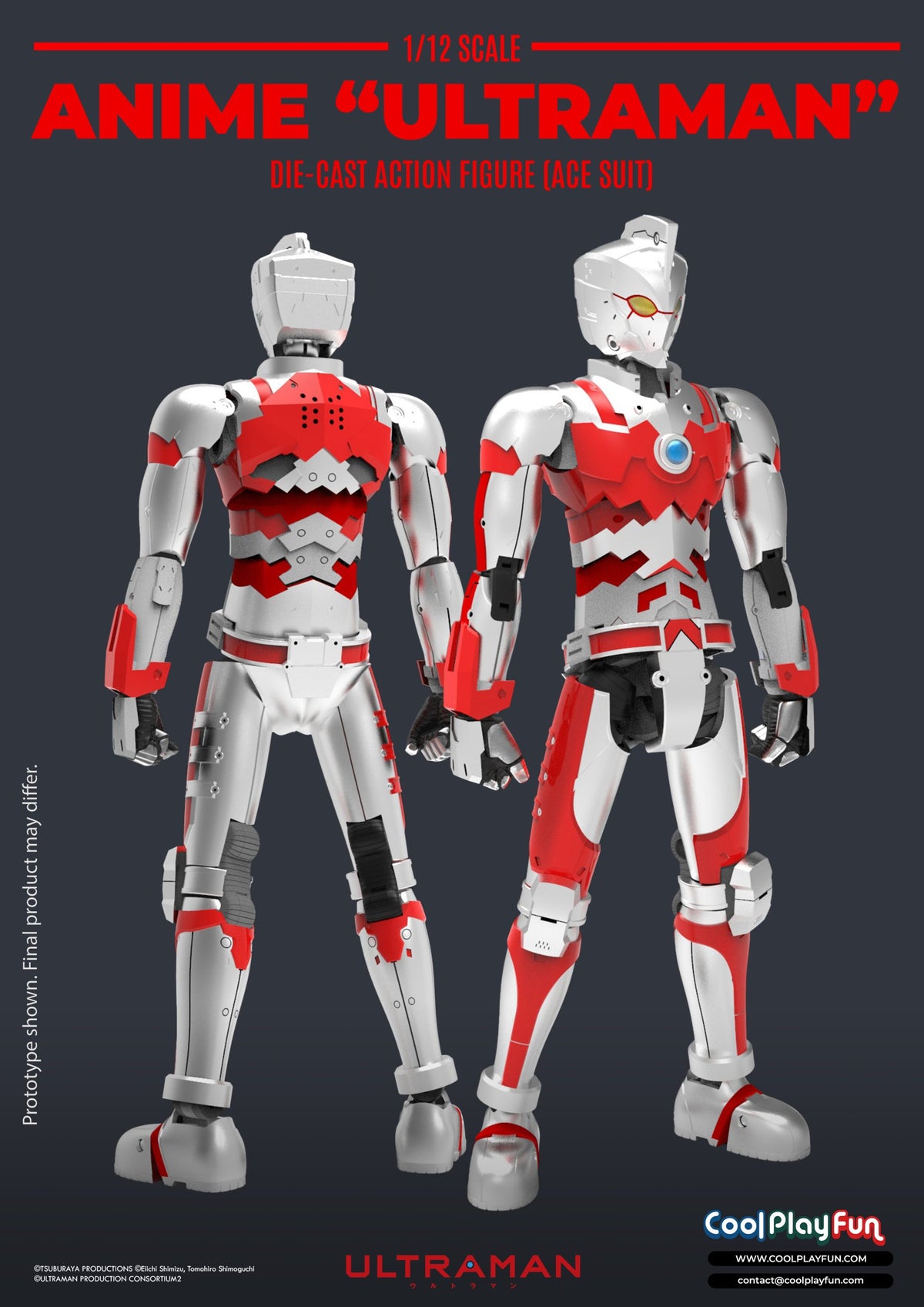 Ultraman Ace Suit Anime Edition Diecast Action Figure