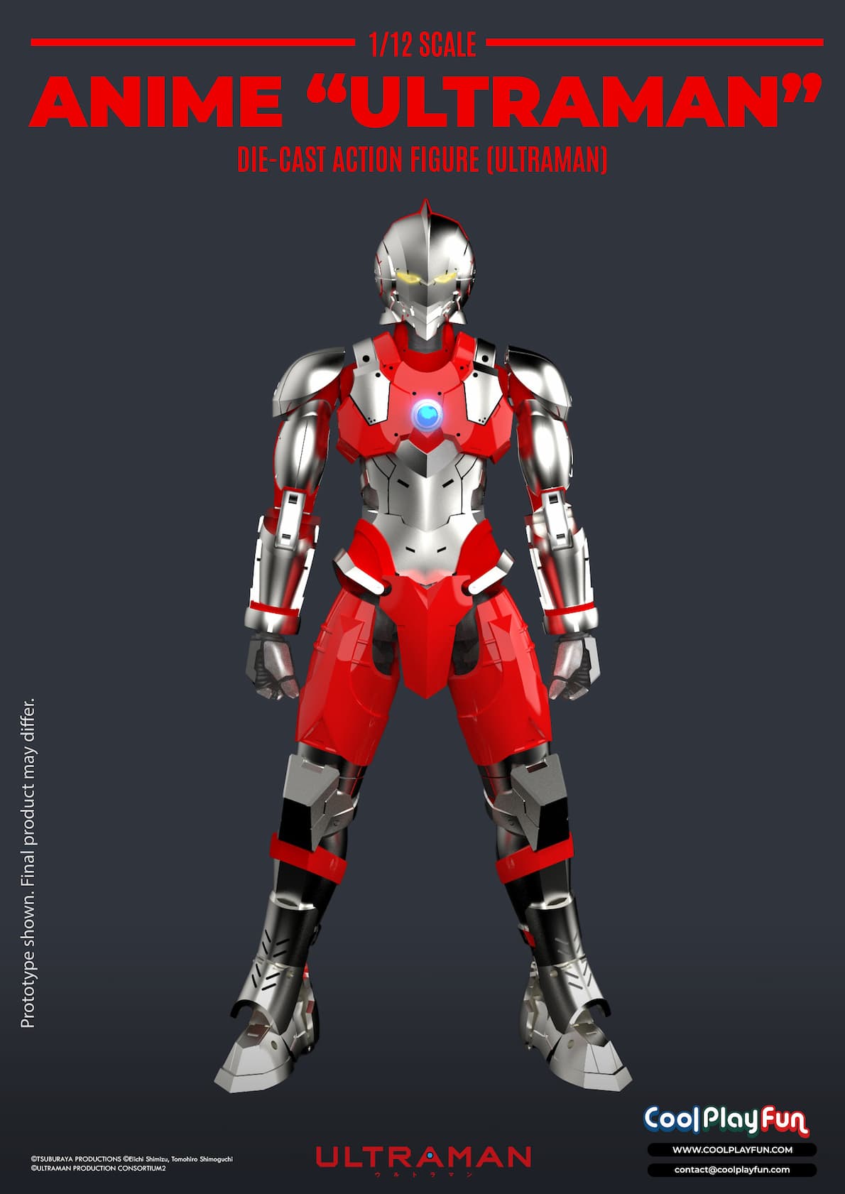 Ultraman Suit Anime Edition Diecast Action Figure