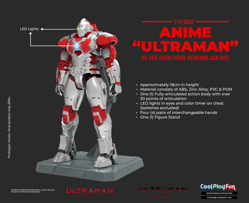 Ultraman Jack Suit Anime Edition Diecast Action Figure