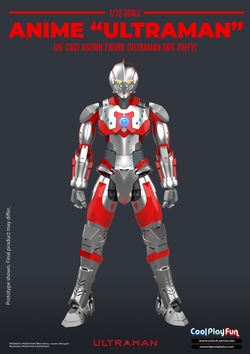 Cool Play Fun Ultraman Zoffy Suit Anime Edition Diecast Action Figure