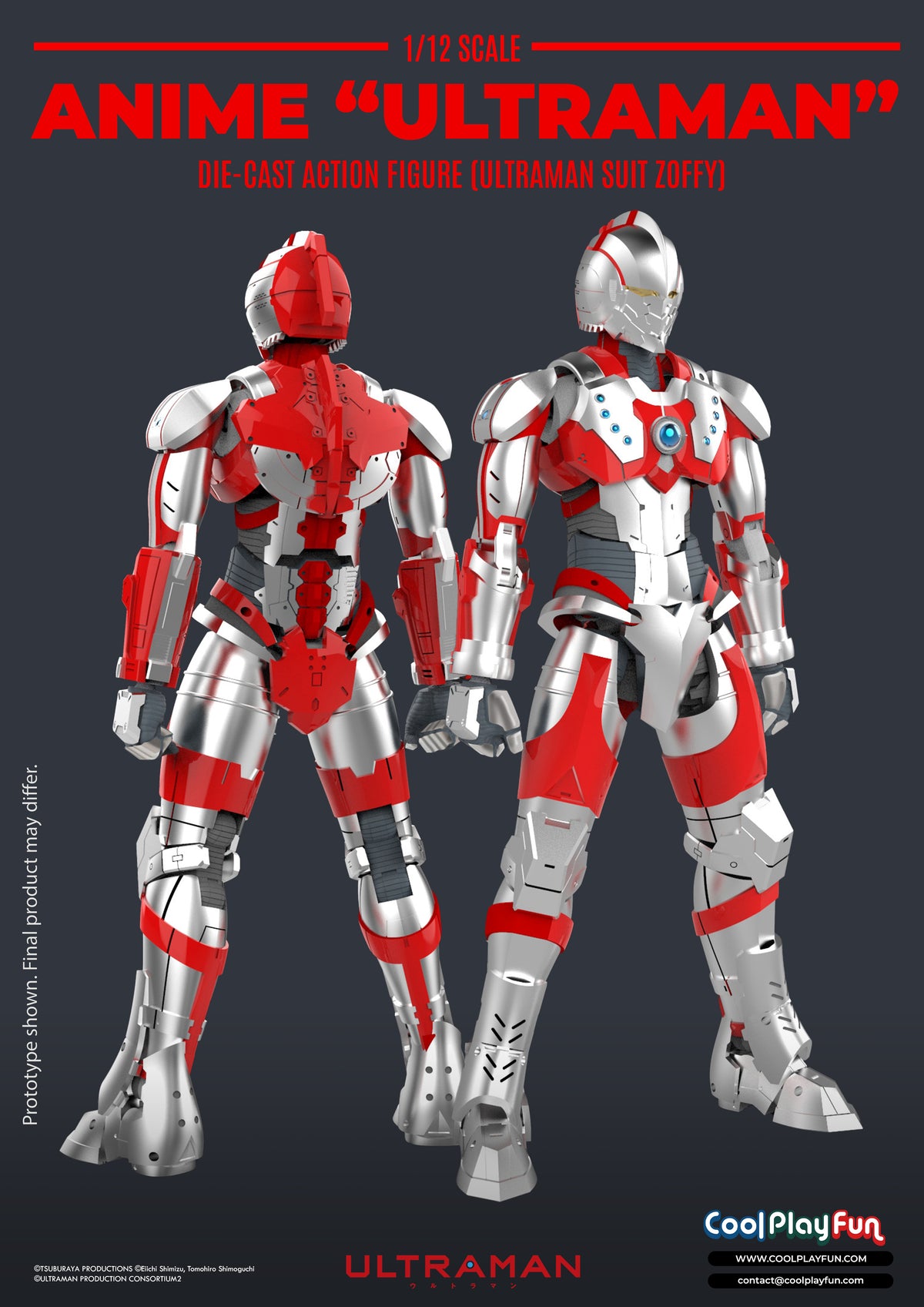 Ultraman Zoffy Suit Anime Edition Diecast Action Figure