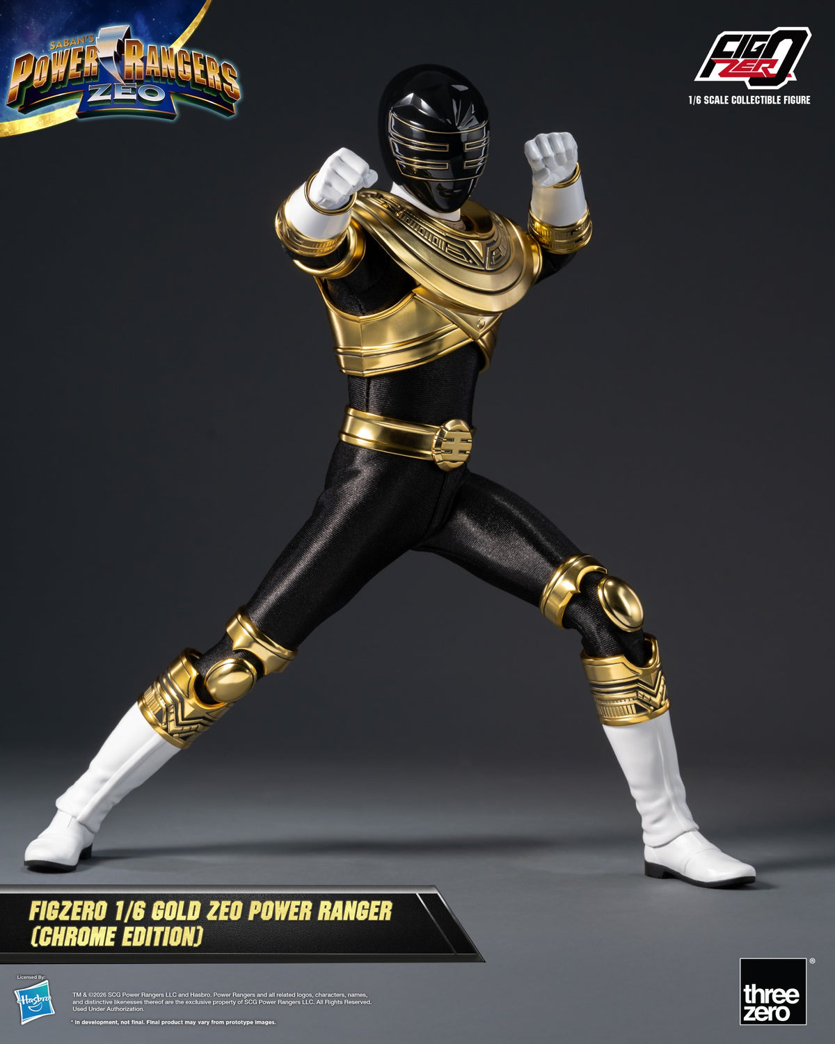 [PREORDER] FigZero Gold Zeo Ranger (Chrome Edition) 1/6 Collectible Figure