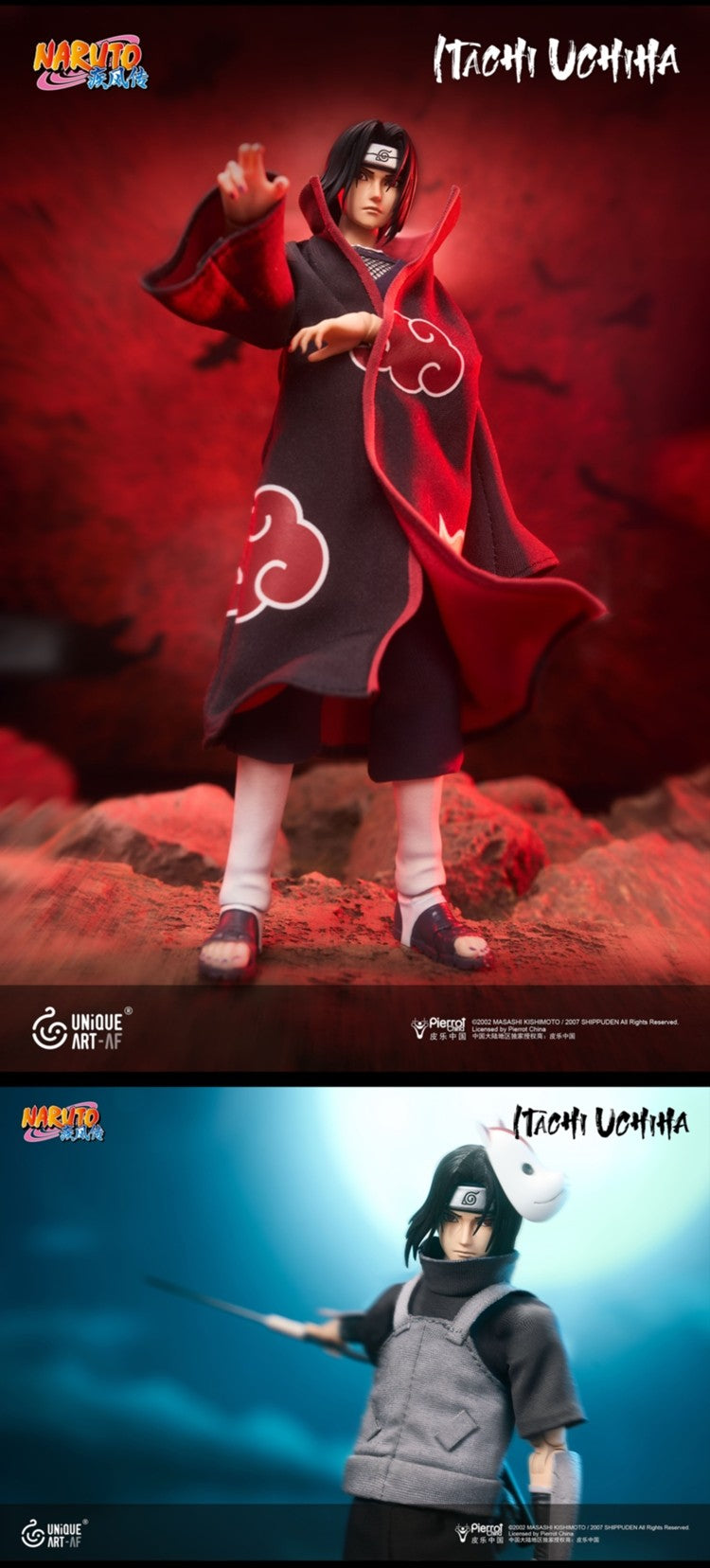 [PREORDER] UNiQUE ART Itachi Uchiha 1/12 Scale Action Figure (Play Version)