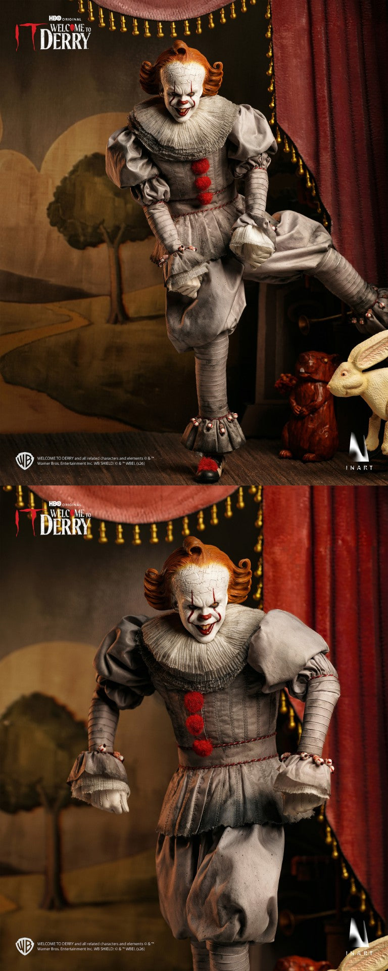 [PREORDER] INART Pennywise 1/6 Collectible Figure - IT: Welcome to Derry
