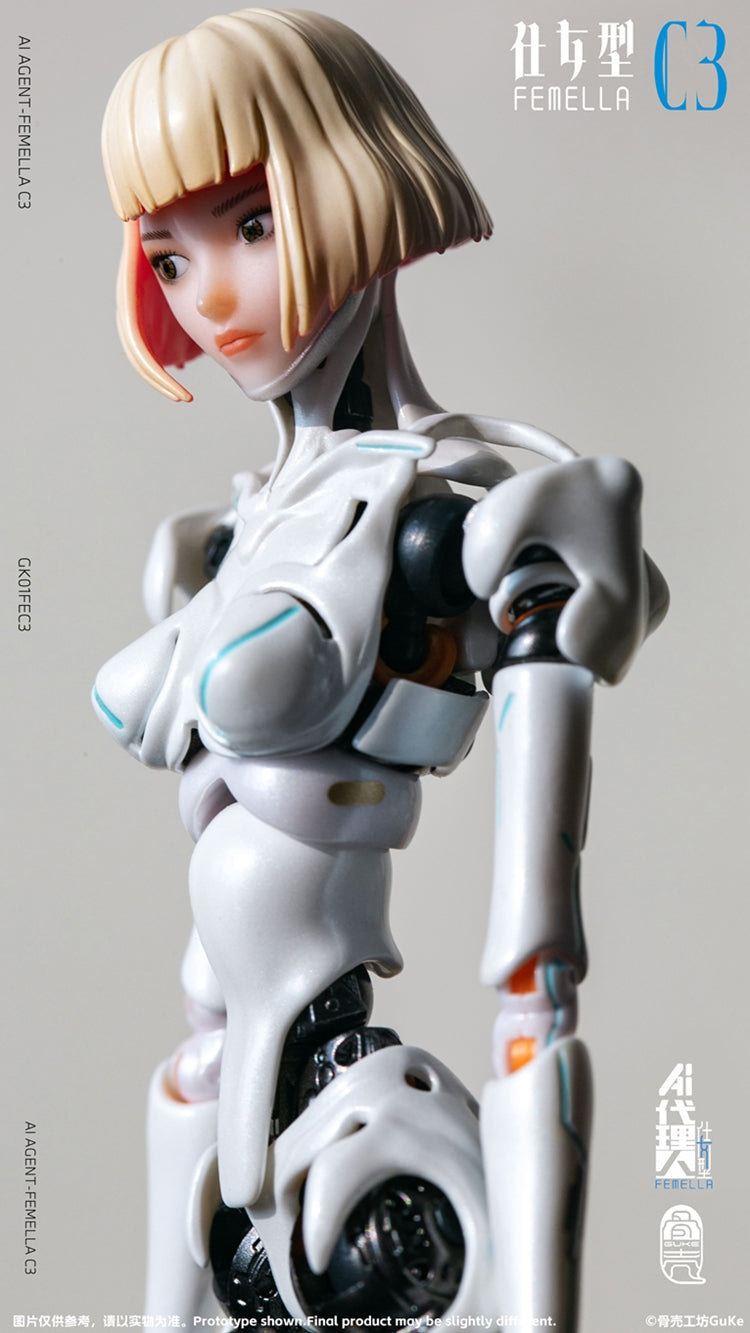 [PREORDER] GUKE Agent-Femella C3 1/2 Action Figure - Solid Color Ver