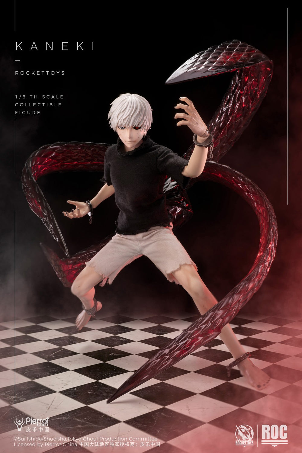 ROCKET TOYS Ken Kaneki Awakening Ver - Tokyo Ghoul 1/6 Scale