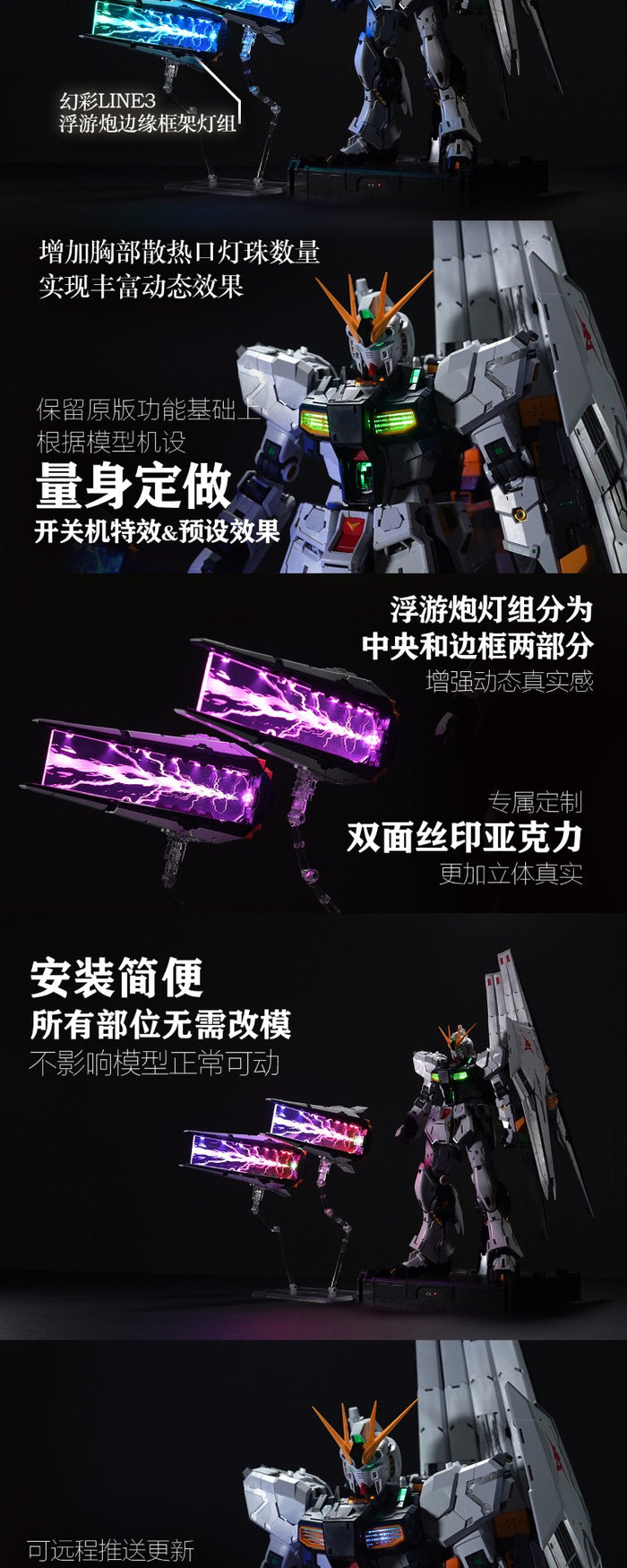 KOSMOS PGU Nu Gundam LED Kit