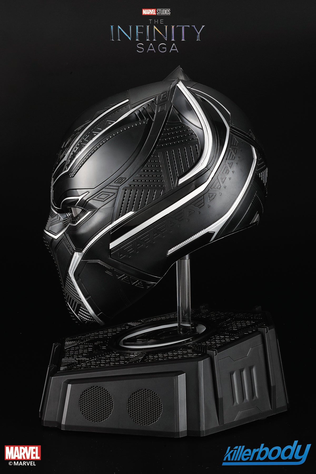 Black Panther Wearable Helmet & Display Base