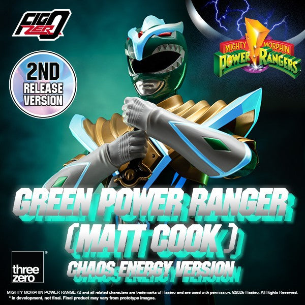 FigZero Green Ranger (Matt Cook) Chaos Energy Version - Mighty Morphin Power Rangers