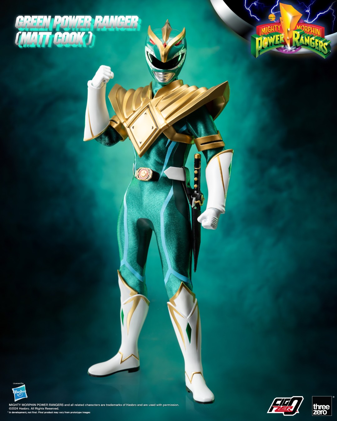 [PREORDER] FigZero Green Ranger (Matt Cook) Chaos Energy Version - Mighty Morphin Power Rangers