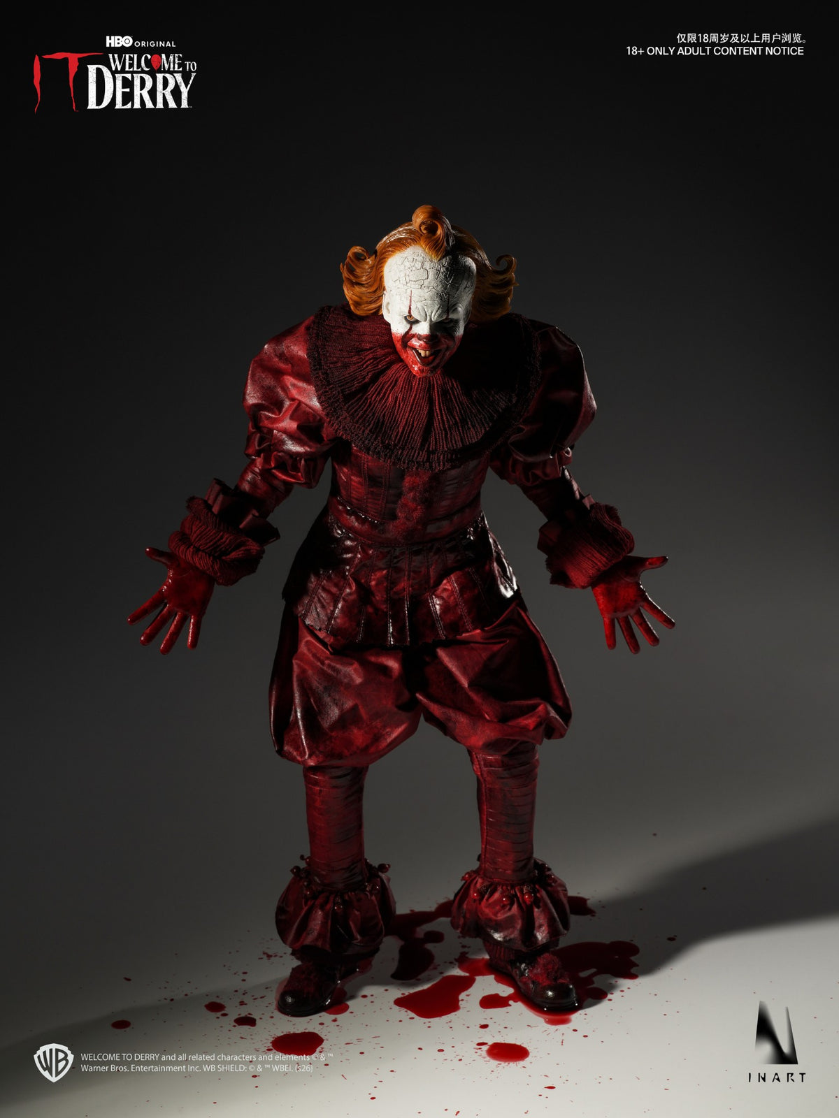 [PREORDER] INART Pennywise (Bloody Version) 1/6 Collectible Figure - IT: Welcome to Derry