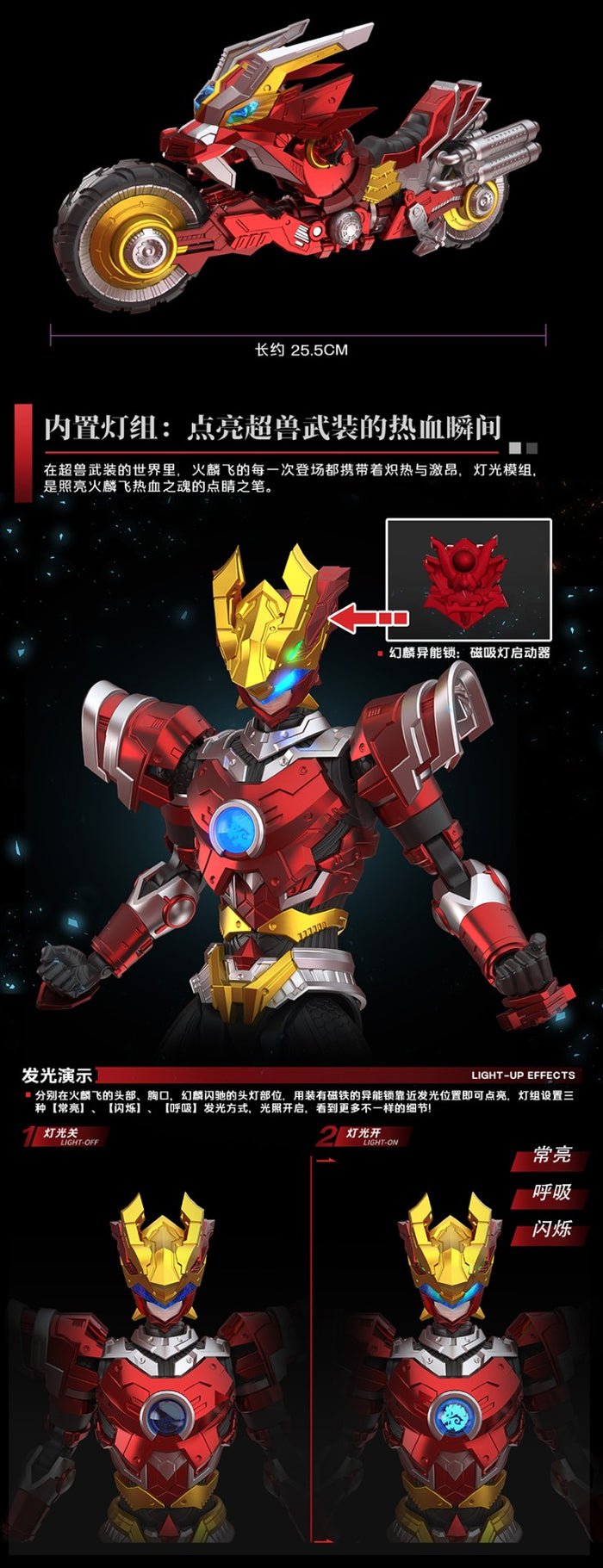 Ultra Beast Force Fire Linfei & Phantom Lin Flashrider Set