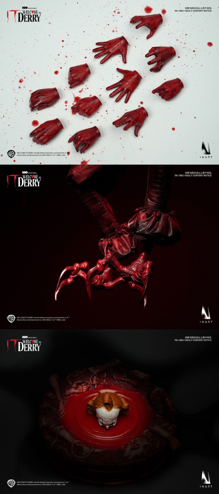 [PREORDER] INART Pennywise (Bloody Version) 1/6 Collectible Figure - IT: Welcome to Derry