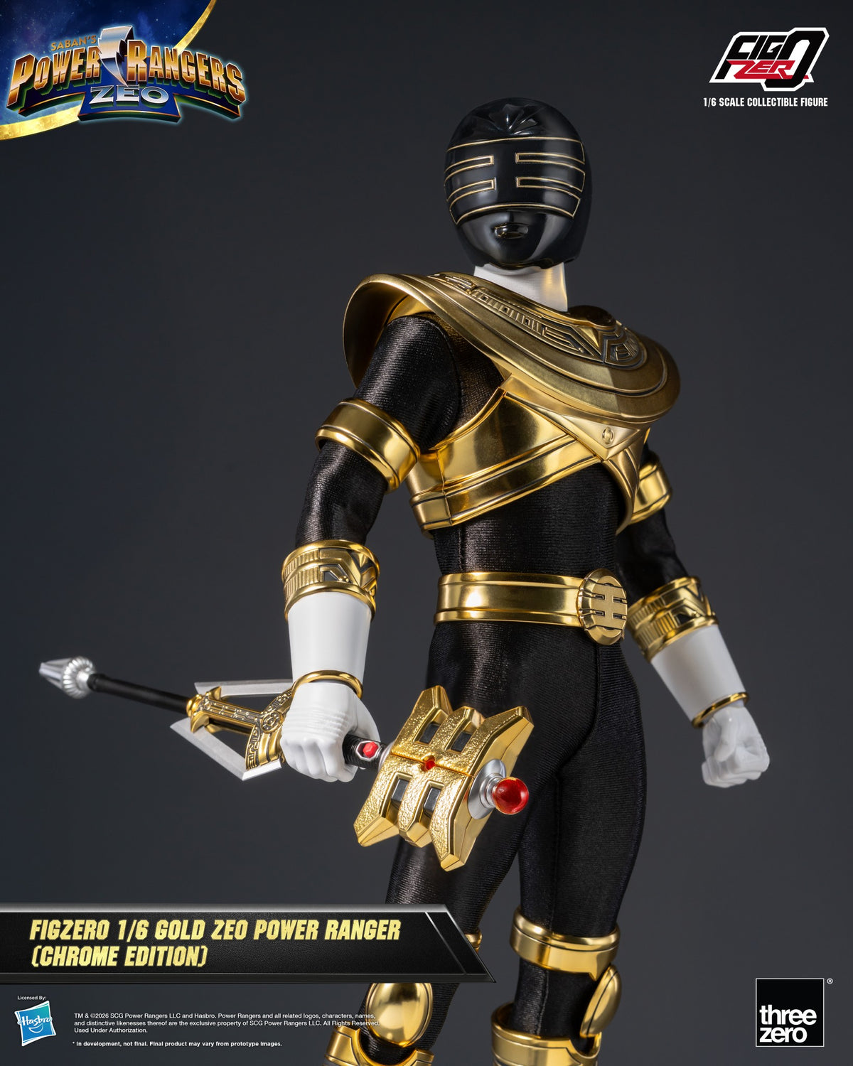 [PREORDER] FigZero Gold Zeo Ranger (Chrome Edition) 1/6 Collectible Figure
