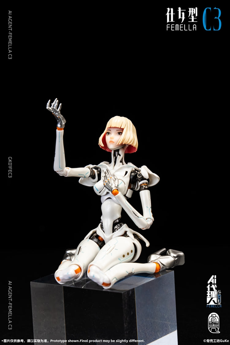 GUKE Agent-Femella C3 1/2 Action Figure - Solid Color Ver