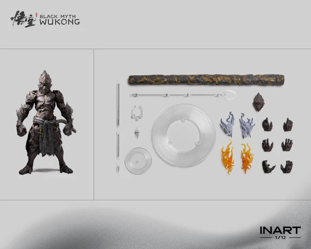 [PREORDER] INART Stone Monkey 1/12 Action Figure - Black Myth Wukong