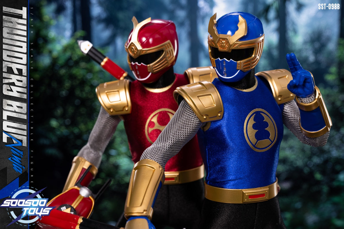 [PREORDER] Soosootoys SST098 Thundery Red & Blue Ninja 1/6 Action Figure Set