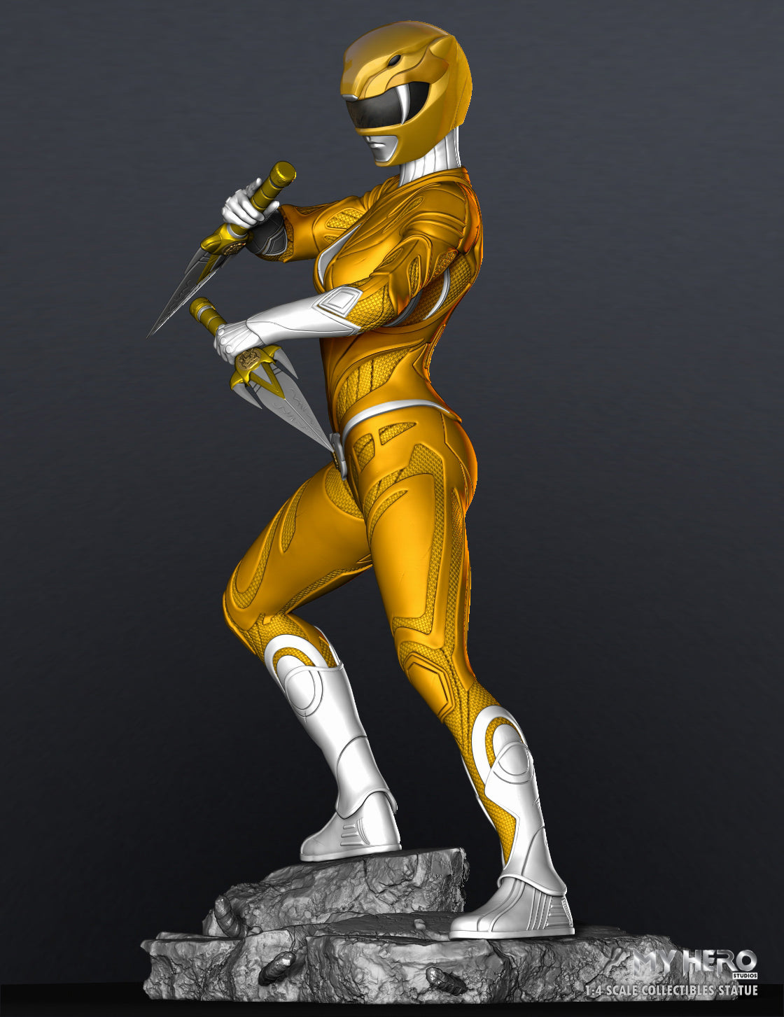 My Hero Studios Yellow Ranger 1/4 Scale Collectible Statue