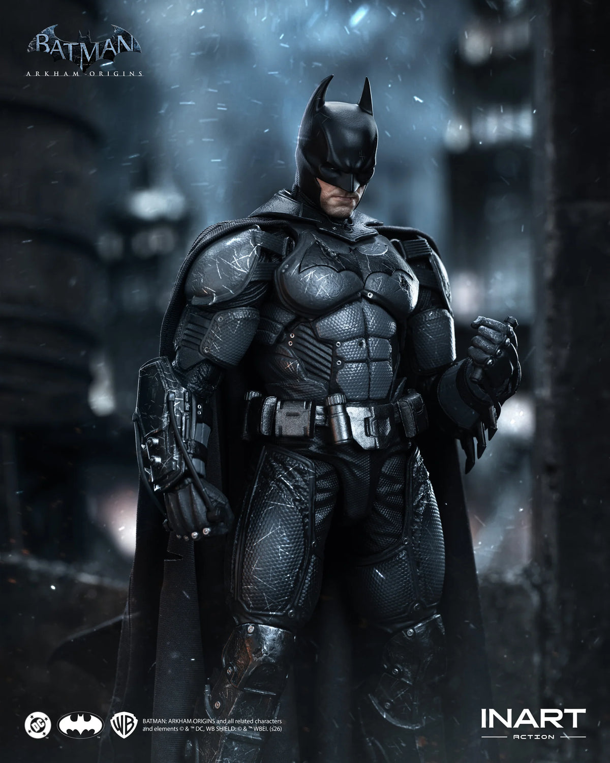 [PREORDER] INART Action Batman: Arkham Origins (Battle Damaged Version)