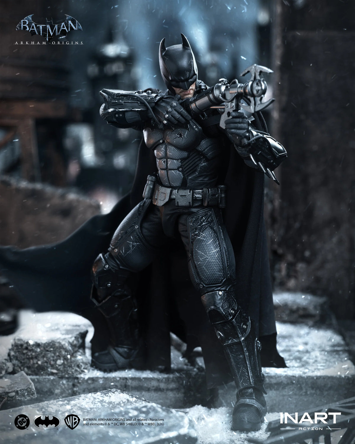[PREORDER] INART Action Batman: Arkham Origins (Battle Damaged Version)