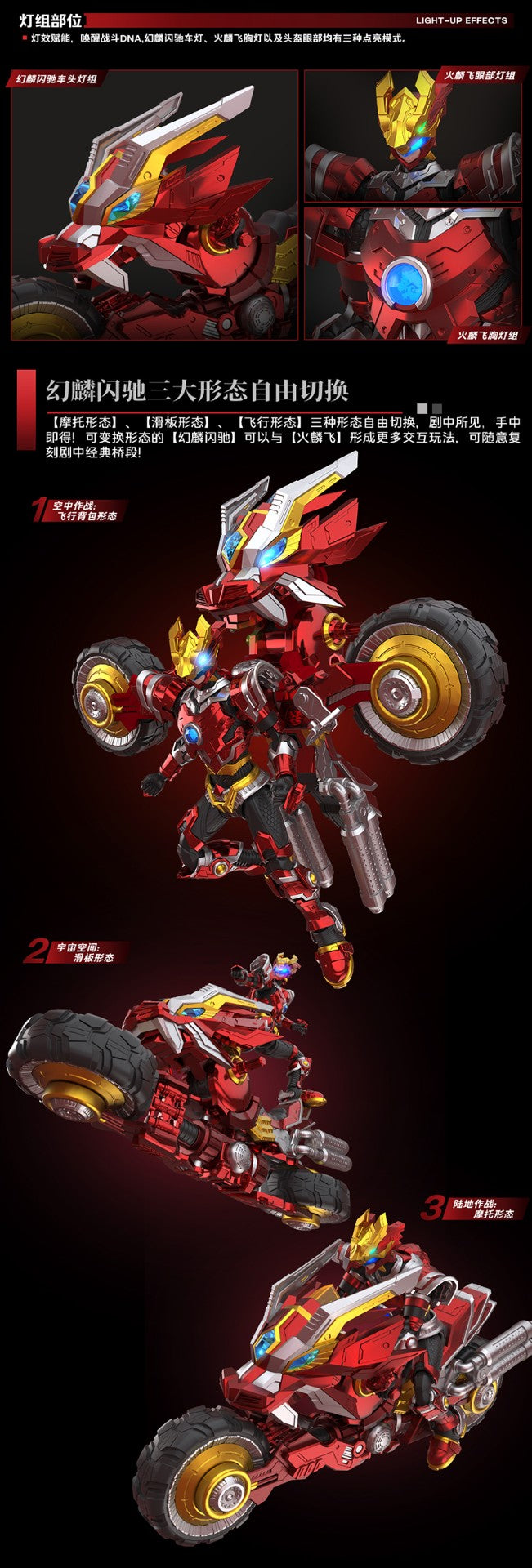 [PREORDER] Ultra Beast Force Fire Linfei & Phantom Lin Flashrider Set