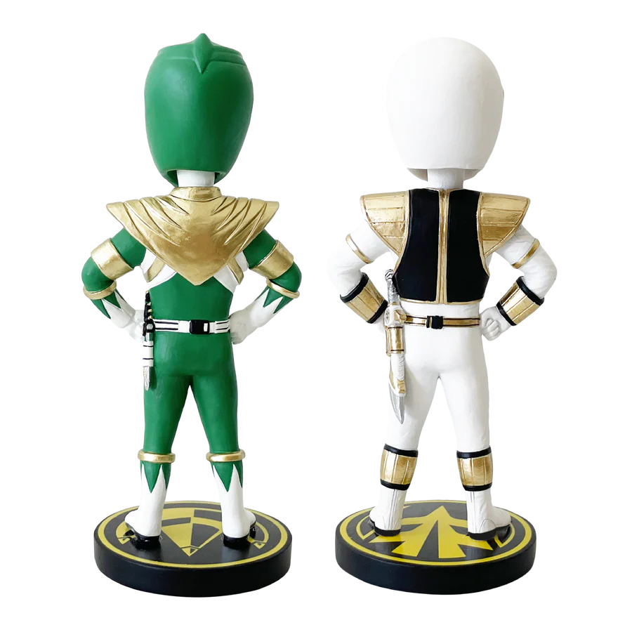 Power Rangers Green & White Ranger Bobblehead Set (SDCC Exclusive)