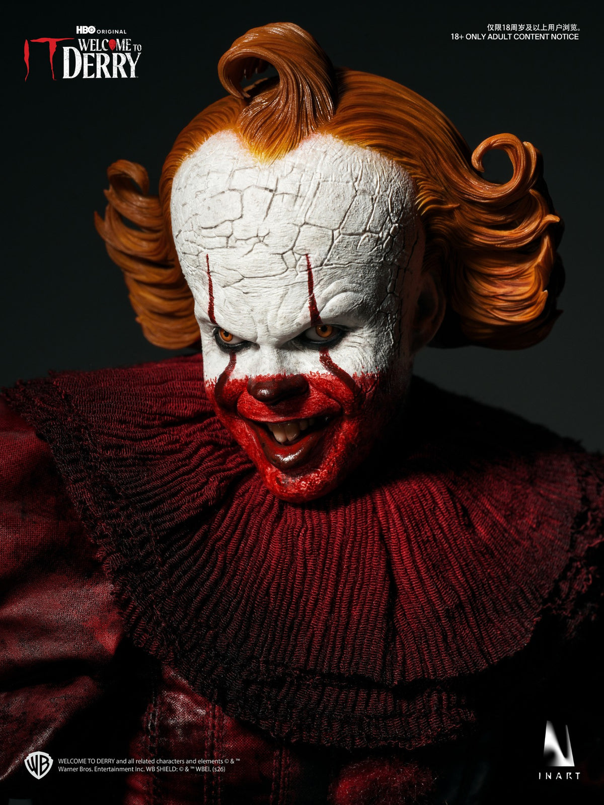 [PREORDER] INART Pennywise (Bloody Version) 1/6 Collectible Figure - IT: Welcome to Derry