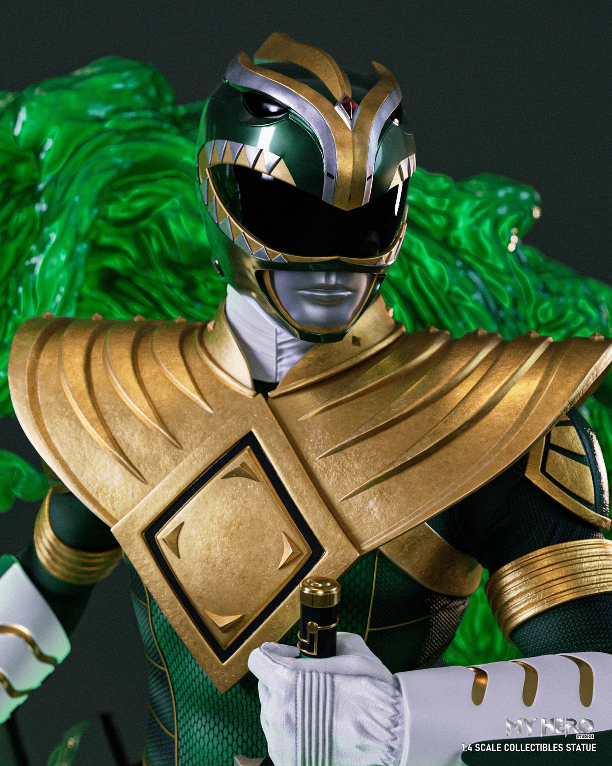 [PREORDER] My Hero Studios BITS Tribute Green Ranger 1/4 Scale Collectible Statue