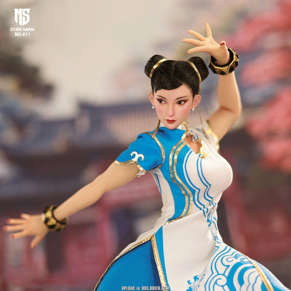 入手困難！レア！ChUB CiTy STAR MAN 1/6 Female Fighter MS-011 Chun-Li Blue Cloud