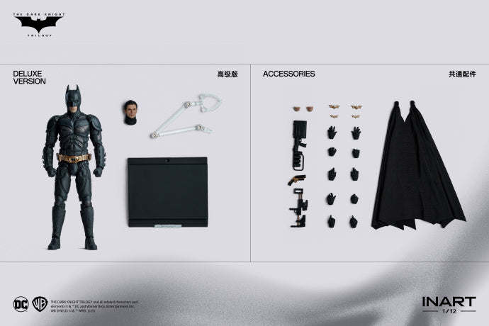 [PREORDER] INART Batman 1/12 Scale Action Figure Deluxe Ver - The Dark Knight Rises