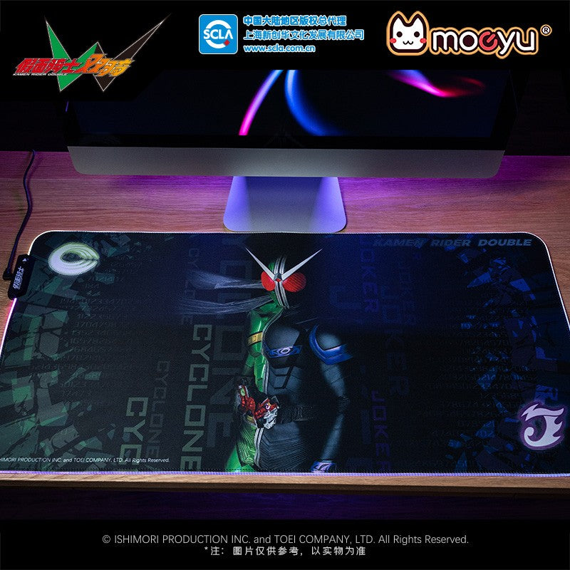 Kamen Rider W RGB LED Gaming Mouse Pad