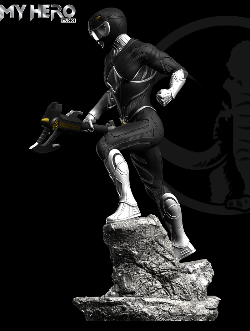 [PREORDER] My Hero Studios Black Ranger 1/4 Scale Collectible Statue